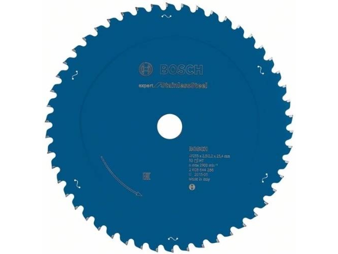 Disco de Sierra Circular BOSCH Expert para Acero Inoxidable 255x25.4x2.5x50