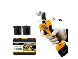 Tijeras de podar eléctricas, potente motor sin escobillas, batería de larga duración, Pru45 amarillo OEM
