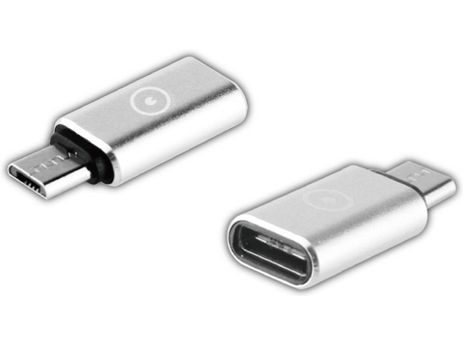 ADAPT. MUVIT TIPO C A MICRO USB PRATA