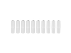 Adaptador Convertidor De Pilas Aaa A Aa (10 Unidades), Conector Portátil Transparente