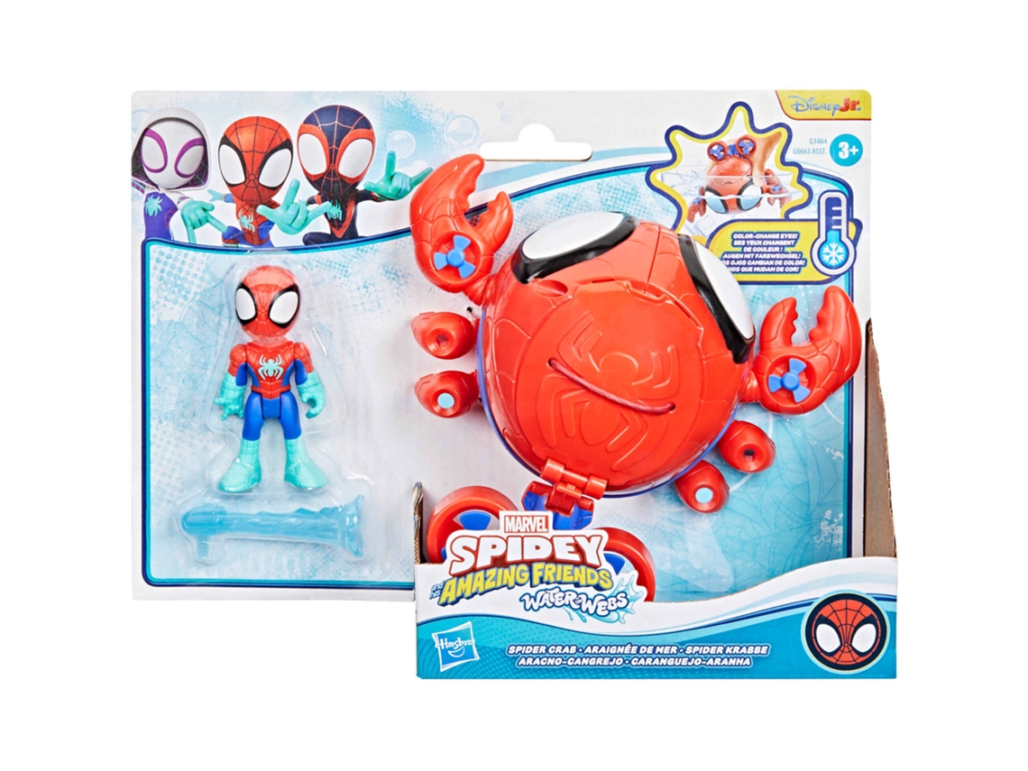 Figuras de acción y vehículos de Spidey Waterwebs Cambian Color Spiderman