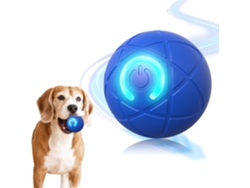 Pelota Interactiva Inteligente Para Perros Con Ruedas Automáticas Recargable Por Usb Azul Gertiz