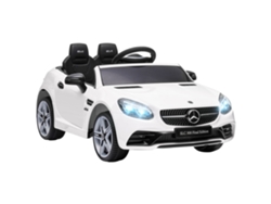 Carrinho Elétrico Infantil Mercedes Slc 300 12v Controle Remoto Led Branco 107x62,5x44
