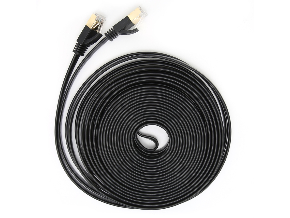 Cable De Red Cat7 De 10 Gigabit, 30 M, Blindado, Par Trenzado Doble, 8 Núcleos, Accesorios Informáticos