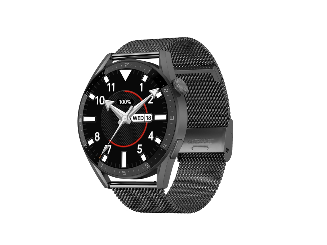 Reloj inteligente Mdug (acero negro)