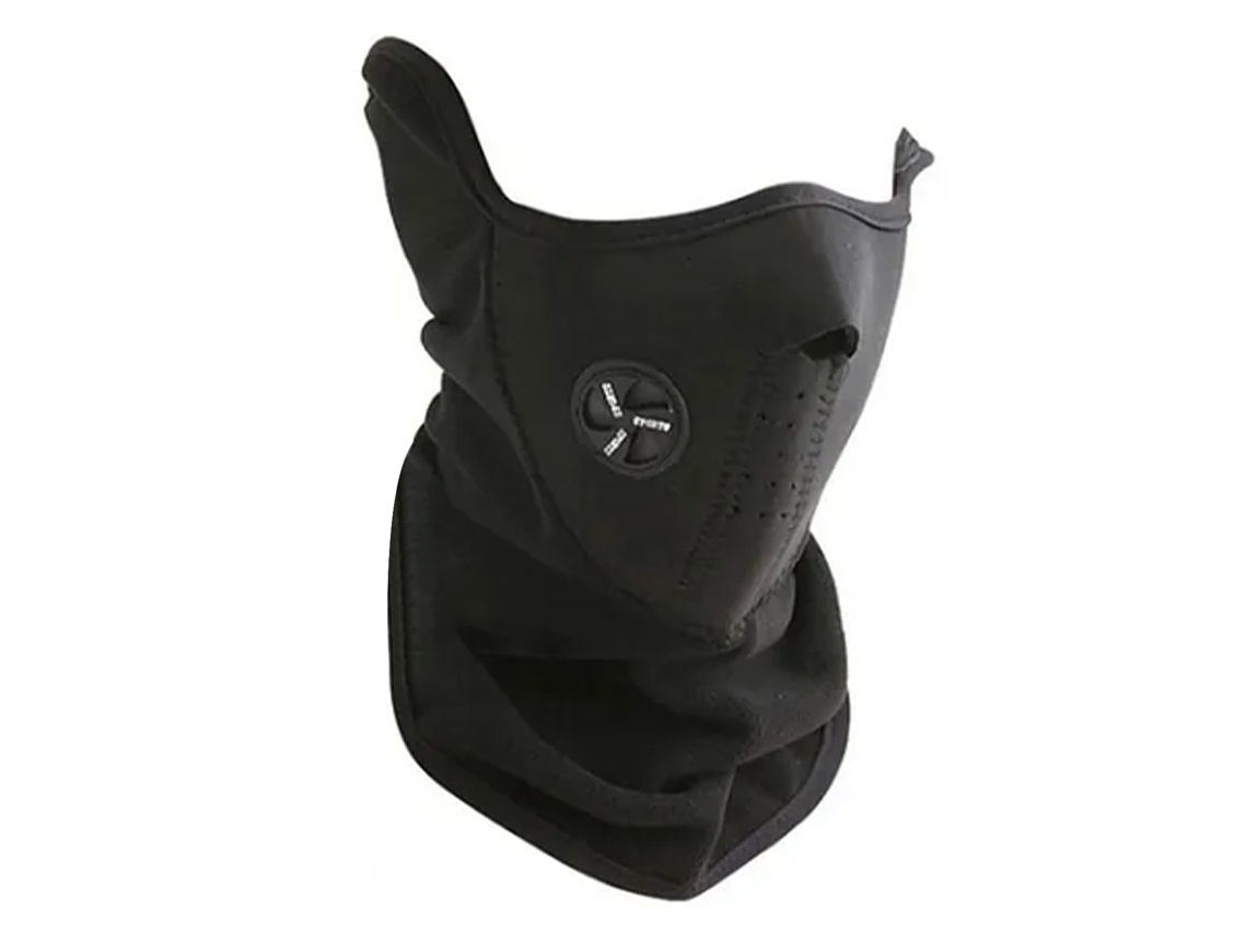 Máscara facial respirável e confortável Bj-cover para ciclismo e atividades ao ar livre, lenço preto com proteção solar.