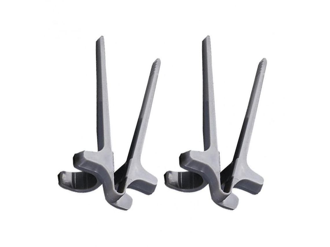 2026-5442-palillos Dedos Alimentarios De Plástico Reutilizables Anti-deformación Para Snacks Hogar Oficina 2pcs Gris