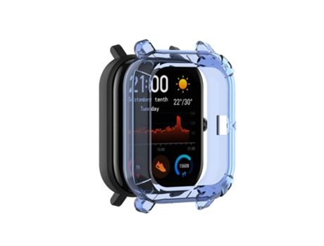 Carcasa de TPU claro para Huami Amazfit GTS Watch - azul transparente