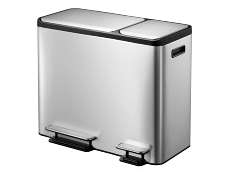 Cubo de basura EKO Plateado Acero inoxidable (60.5x32.1x49.2 cm)