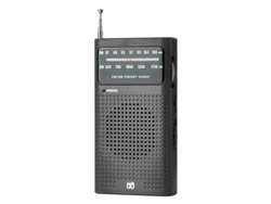 Radio de bolsillo analógica FM/AM, negra, ABS, funciona con pilas ZYBLSSBB
