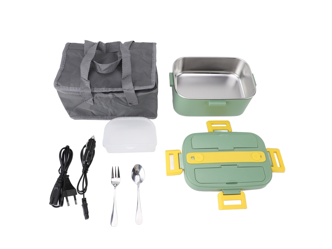 Nevera Eléctrica De 1,8 L, Acero Inoxidable Sus304, Calentamiento A 360°, Lavavajillas Portátil, 110-220 V, Color Verde.
