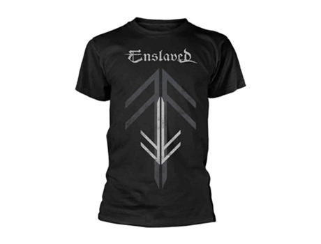 Camiseta ROCKINSTONE con cruz de runa esclavizada (XXXL)