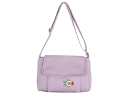 Bolsos cruzados de dibujos animados para mujer, bolsos de lona cuadrados, bolso de hombro morado Lalamoli