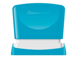 Quix Sello Personalizado X'STAMPER (Azul - 24 X 49 Mm)