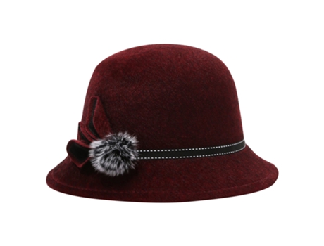 Sombrero De Pescador Sombrero De Moda - Flor De Trébol Tipo A - Rojo Vino Sombrero De Pescador Sombrero De Moda - Flor De Trébol Tipo A - Rojo Vino...