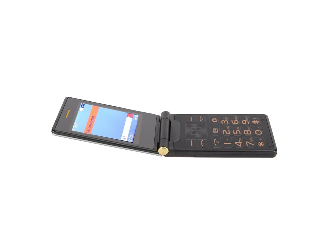 Telefone Flip Desbloqueado Para Idosos Com Botões Grandes Tela Dual Bateria 5900mah 2g Gsm Cinza
