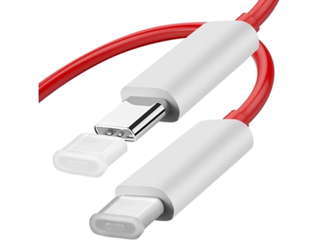 Cable USB-C 6.5A [] Original Warp Charge 1M Rojo