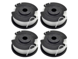 4 bobinas de repuesto X5j para desbrozadora Hyper Tough 20v Max V0z