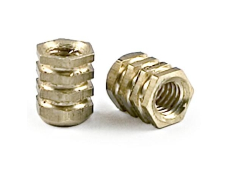 Tuerca embutir hexagonal d6x8mm. m4 para pomo