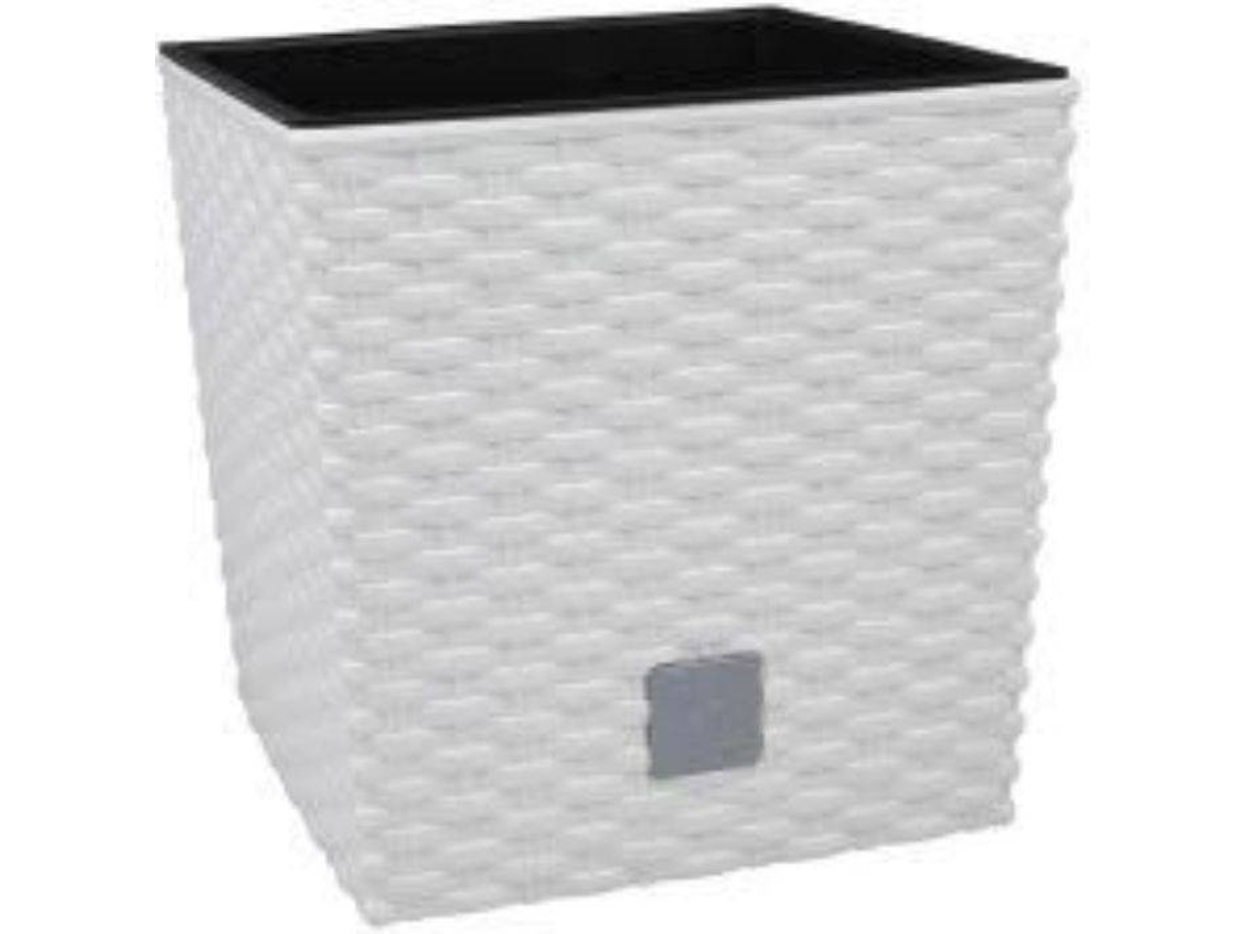 Macetero PROSPERPLAST Rato Low (Blanco - 32x32x32.5 cm)