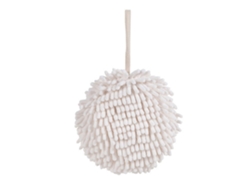 Baok - Toalla de mano suave, esponjosa, gruesa, absorbente y de secado rápido con bola de pelo para cocina y baño.
