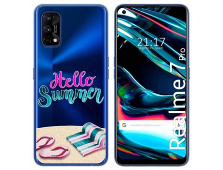 Carcasa Realme 7 Pro TUMUNDOSMARTPHONE Dibujos Transparente Multicolor