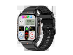 Reloj inteligente L81 con llamadas de voz, Bluetooth, monitorización de frecuencia cardíaca y presión arterial, multifuncional, color negro. Yunzii