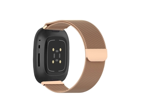 Correa Pulsera Milanese Mesh para Fitbit by Google Versa 2 Rosa Dorado