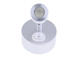 Luz de lectura LED de 12 V para autocaravana con interruptor, color plateado. Nostalgia88