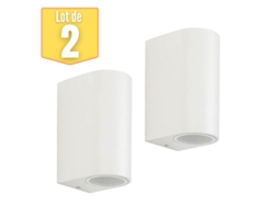 Lote de 2 Spider-2D 2x35W GU10 IP44 White Walls VITOLIGHTING
