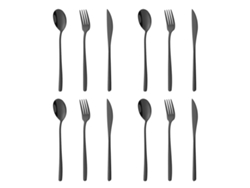 Juego de Cubiertos de 12 Piezas - Cuchillos, Tenedores y Cucharas para 4 Personas TRUYUETY