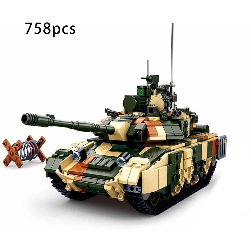 (No. 0756) Modelo de vehículo militar, juguete de bloques de construcción para niños.