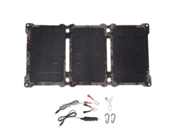 Panel solar portátil monocristalino plegable de 30 W y 5 V con conexión USB para camping, senderismo y camuflaje (sin marca).