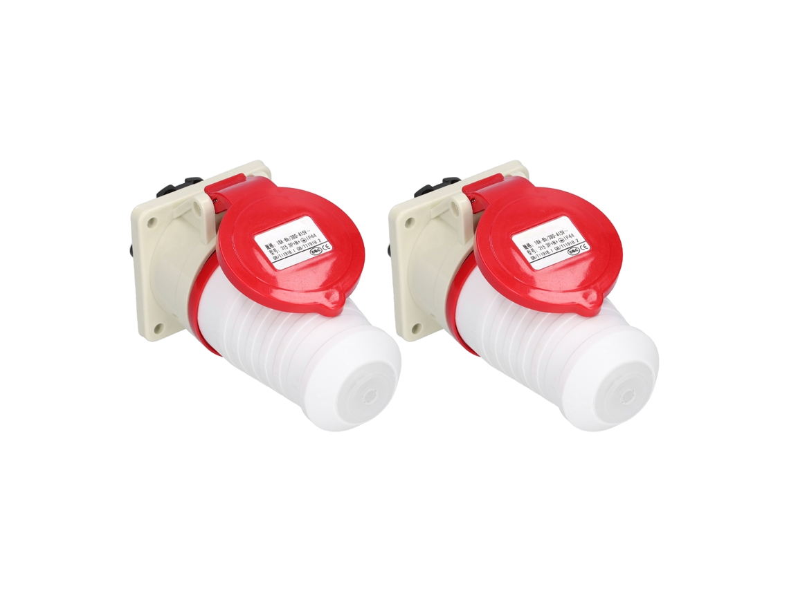 2026velora-2 Piezas Conector De Enchufe Industrial 380v-415v 16a Circular Duradero Para Industria Agricultura