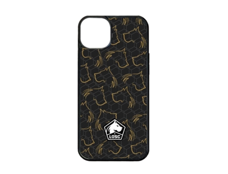 Funda Móvil Oficial Lille Fc para iPhone 15 Plus PHONECASES3D Piel Sintética Negro
