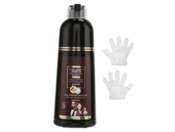 Champú Tinte Rápido Color Vino Rojo Herbal Nutritivo Reparador Para Uso Diario 400ml