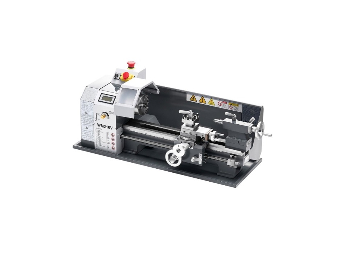 Torno De Banco Para Metal 550w 210x370mm Hasta 2500 Rpm Tekmaquinas