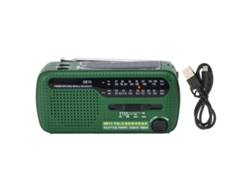 Radio portátil recargable Baok FM AM SW con alarma y buena calidad de sonido para el hogar, viajes y automóvil.