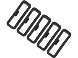 Juego de 5 anillos de silicona para correa de reloj, ajustables y compatibles con diámetro interior Gokoco