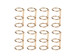Anillos De Binder Reutilizables Metal Electroplado Oro Para Libros Cuadernos Hoja Suelta Diy