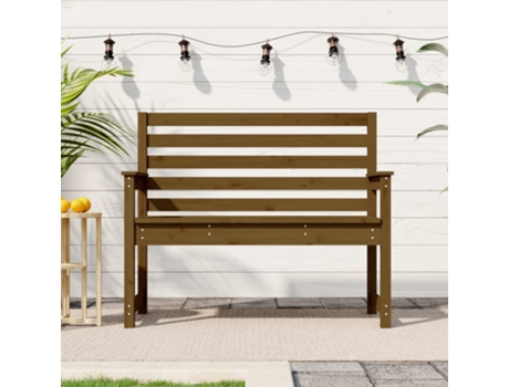 Banco De Jardín VIDAXL Marrón Madera (109x48x91.5 cm)