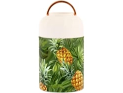 Termos Térmicos Con Cuchara Acero Inoxidable Para Alimentos Calientes Piña Tropical Verde Niños Y Mujeres ...