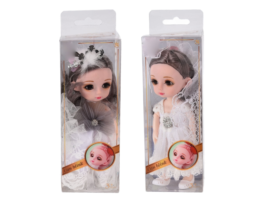 2026-2pcs Muñeca Niña De 6.7 Pulgadas Con Articulaciones Móviles Y Vestido Exquisito Regalo De Cumpleaños