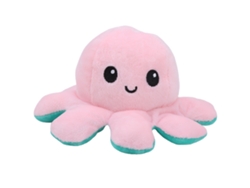 2026-muñeco De Peluche Pulpo Reversible De Doble Cara Animal Lindo Juguete De Peluche Para Bebés Regalo (rosa Claroverde)