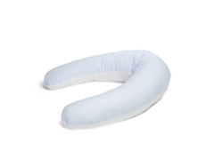 Almohada de maternidad y lactancia, azul evolutivo, 160 cm, funda extraíble y relleno de fibra, Xaluca