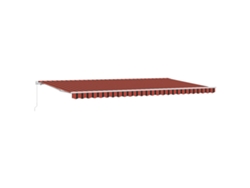 Maison Exclusive - Toldo Retráctil Manual Naranja Y Marrón 600 X 300 Cm