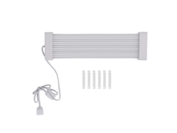 Kit De Extensión De Cable Para Fuente De Alimentación De 24 Pines Y 205 Mm, De Silicona, 5 V, Argb Sync, Con Peines Para Cables - Blanco
