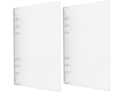 Juego De 2 Tapas Duras De Acrílico Esmerilado Para Agenda Recargable A6.
