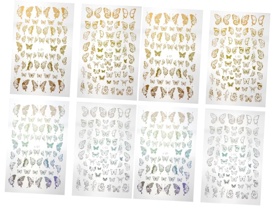 24feuilles Autocollants Para Ongles De Stickers Diy Nail Art Autoadhésifs Décoration De Manucure ...