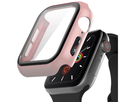 Carcasa de Reloj SLOWMOOSE A Prueba de Arañazos para iWatch (Rosa - Serie 42 Mm 1 2 3)